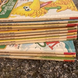 Vintage Sesame Street Library Books (Hard Cover) 1-13….Missing Volume 4
